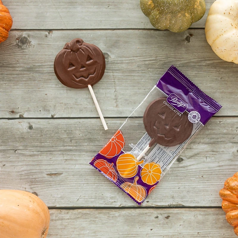 Milk Chocolate Pumpkin Lolly, box of 50