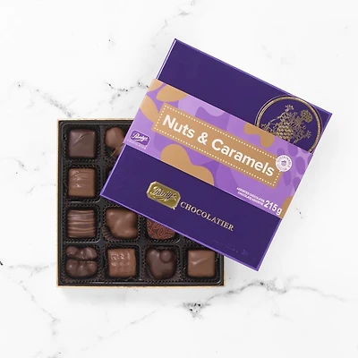 Milk & Dark Chocolate Nuts & Caramels, 16 pc