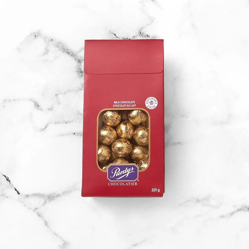 Milk Chocolate Foiled Balls, 225g