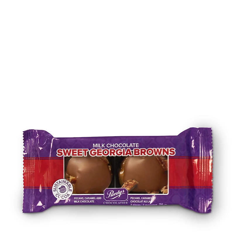 Milk Chocolate Sweet Georgia Browns, pack of 2, 70 g
