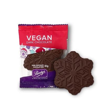 Vegan Dark Chocolate Snowflake, 30 g