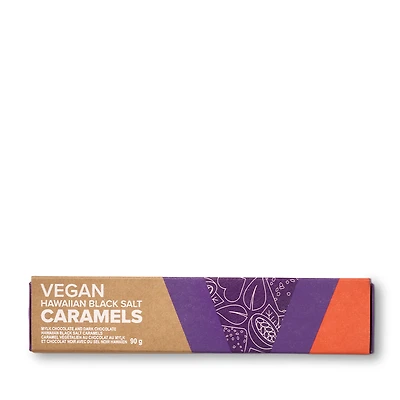 Vegan Hawaiian Black Salt Caramels, 6 pc