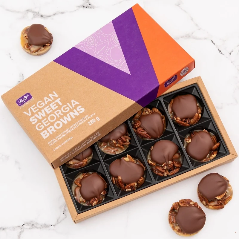 Vegan Mylk Chocolate Sweet Georgia Browns, 8 pc