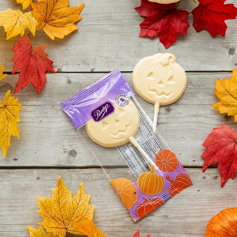 White Chocolate Pumpkin Lolly, 30 g