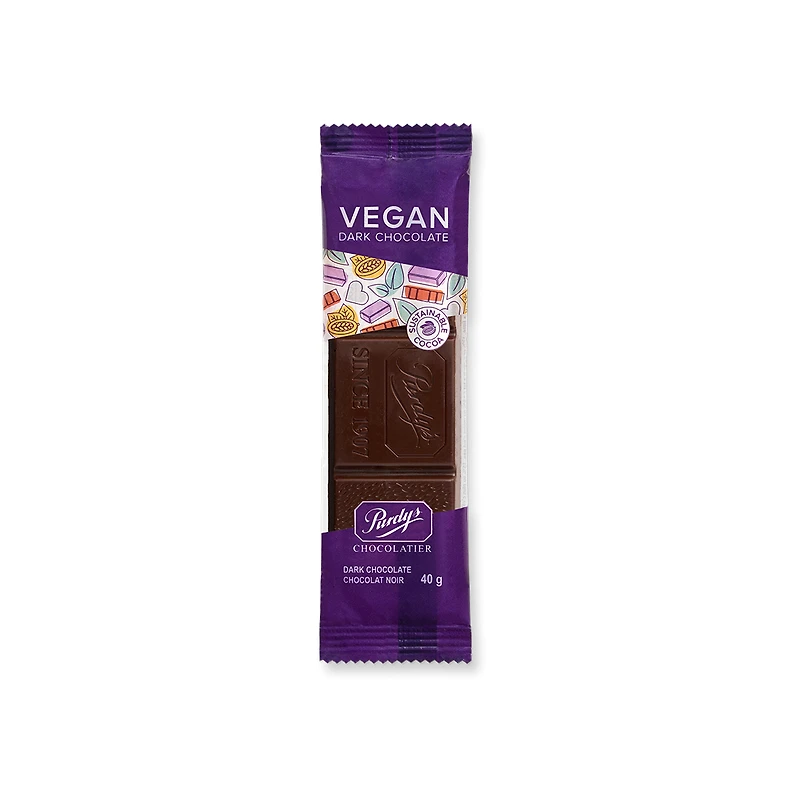 Vegan Dark Chocolate Bar, 40 g