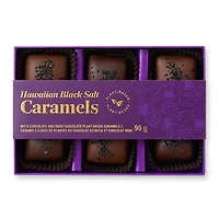 Plant-Based Hawaiian Black Salt Caramels, 6 pc