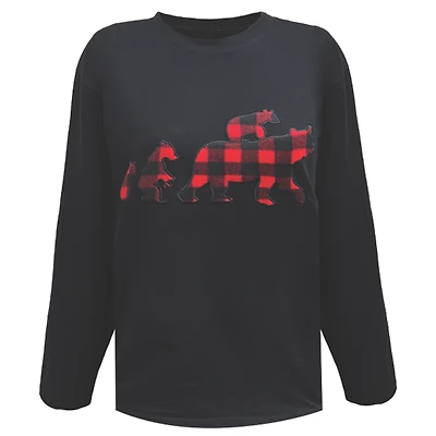 Haut de pyjama noir E-Red pour femme