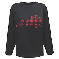 Haut de pyjama noir E-Red pour femme
