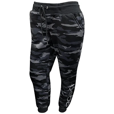 Pantalon ouaté camouflage noir bebe pour femme