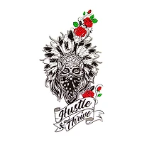 T-shirt blanc Hustle & Thrive pour femme