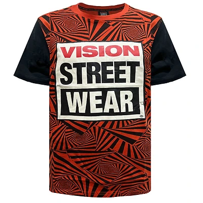 Orange red t-shirt Vision Streetwear for men
