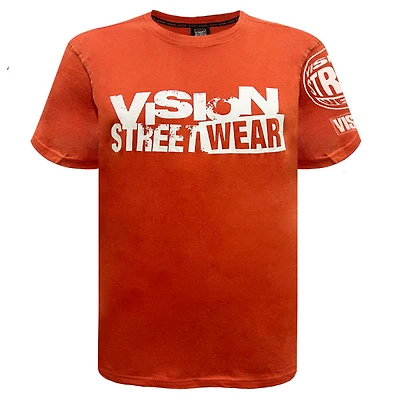 Orange red t-shirt Vision Streetwear for men