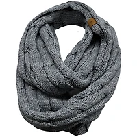 Grey infinity scarf for woman