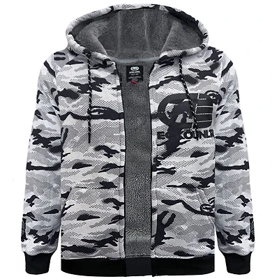 White camo sherpa jacket Ecko Unltd for men