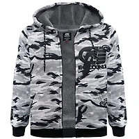 White camo sherpa jacket Ecko Unltd for men