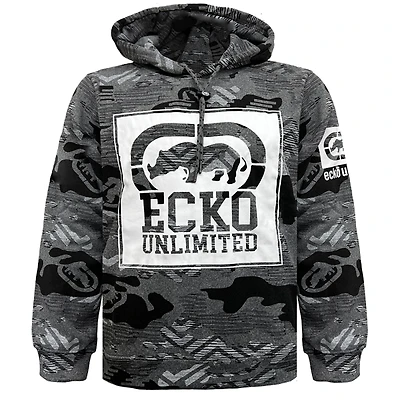 Chandail avec capuchon gris Ecko Unltd pour homme
