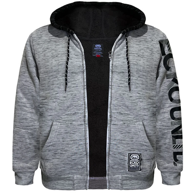 Veste grise en sherpa Ecko Unltd pour homme