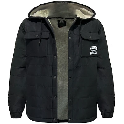Black sherpa jacket Ecko Unltd for men