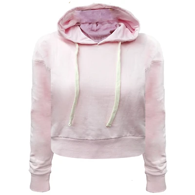 Pink hoodie crop top Kangol for women