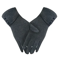 Grey winter gloves for women