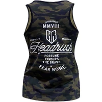 Camo green tank top Headrush for women