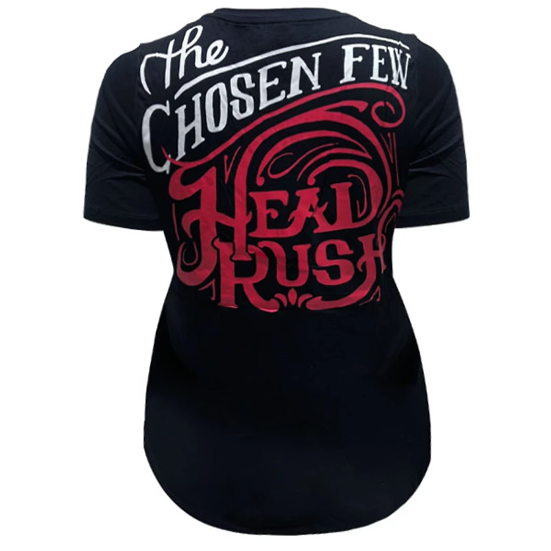 T-shirt noir Headrush pour femme