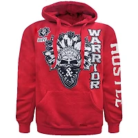 Red hoodie Hustle & Thrive for men