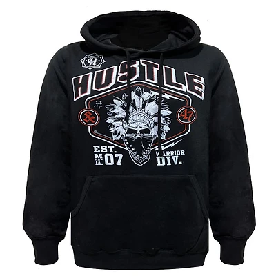 Chandail noir avec capuchon Hustle & Thrive pour homme