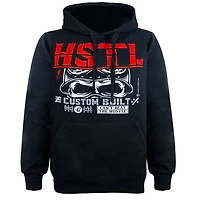 Black hoodie Hustle & Thrive for men