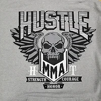 Grey hoodie Hustle & Thrive for men