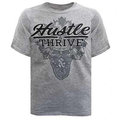 Grey T-Shirt Hustle & Thrive for men
