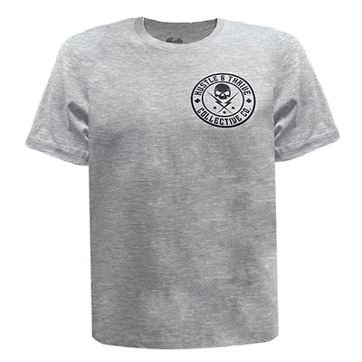 Grey t-shirt Hustle & Thrive for men