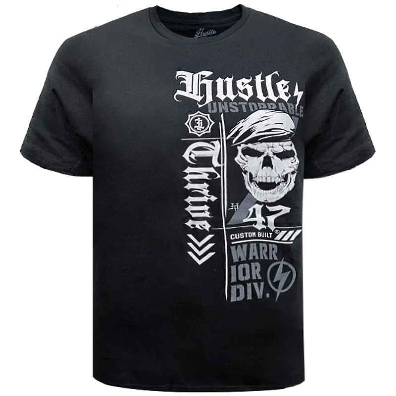 T-shirt noir Hustle & Thrive pour homme