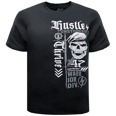T-shirt noir Hustle & Thrive pour homme