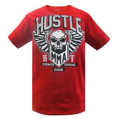T-shirt rouge Hustle & Thrive pour homme