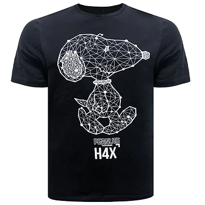 Black t-shirt H4X for men