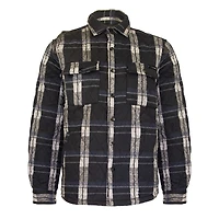 Black plaid jacket for men