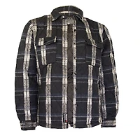 Black plaid jacket for men