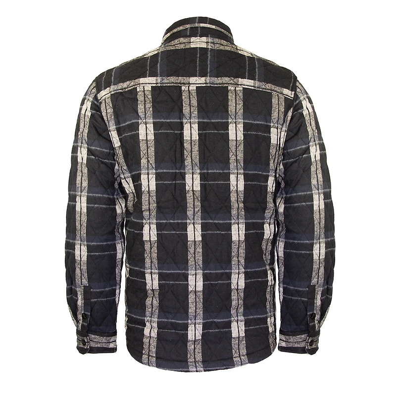 Black plaid jacket for men