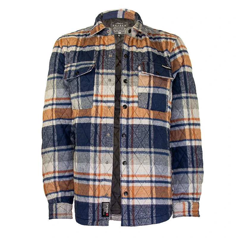 Mustard plaid jacket for men