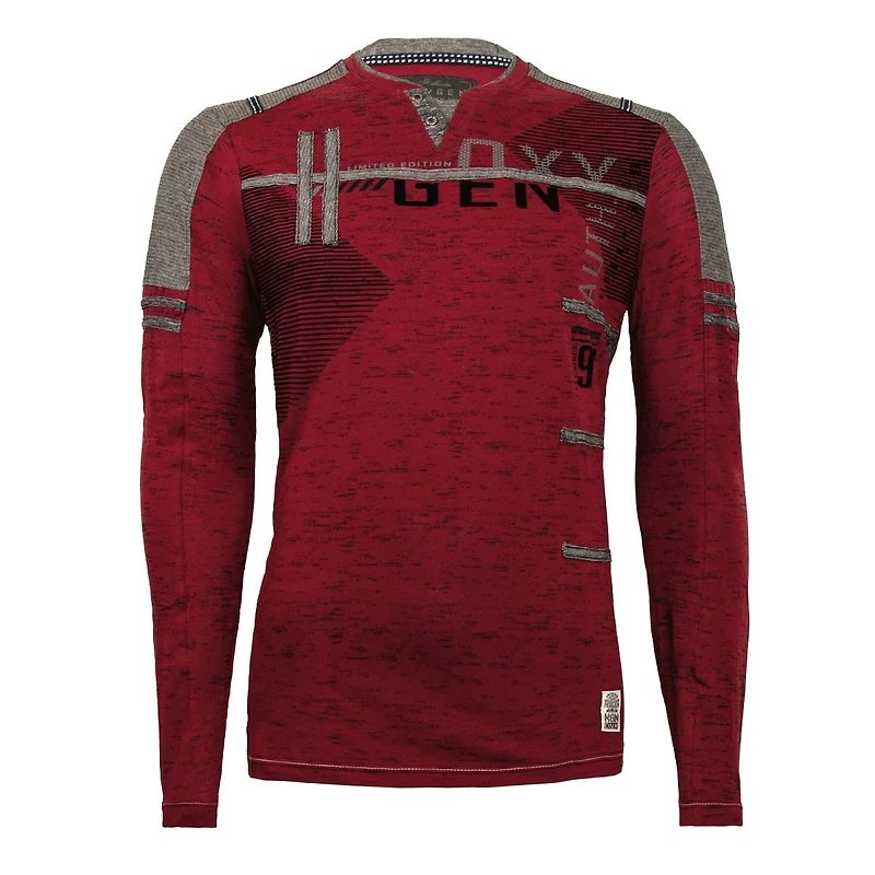 Oxygen RED Long Sleeve T-Shirt for Men