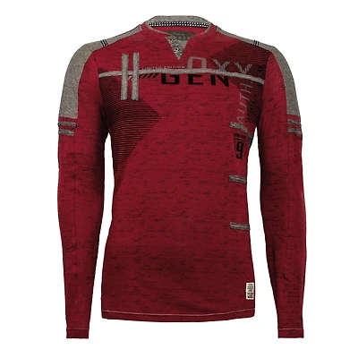 Oxygen RED Long Sleeve T-Shirt for Men