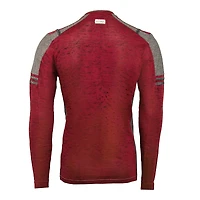 Oxygen T-shirt rouge à manches longues pour hommes
