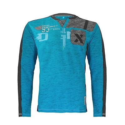 Oxygen Blue Long Sleeve T-Shirt for Men