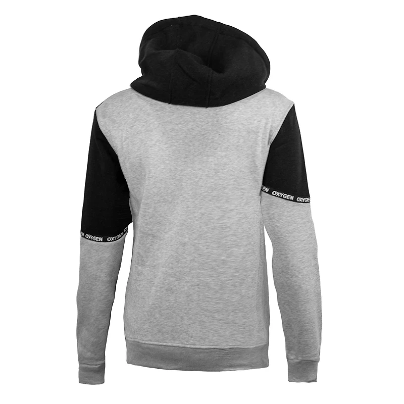 Oxygen Black and grey Hood Zip for Women