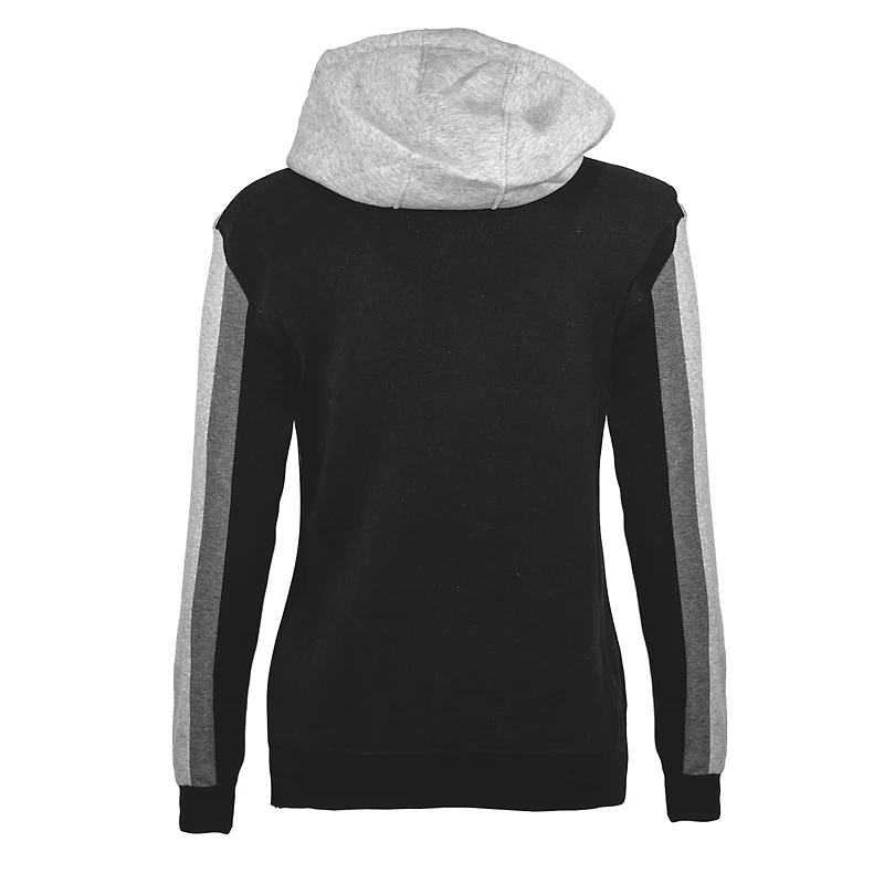 Veste noir et gris avec capuchon oxygen pour femmes