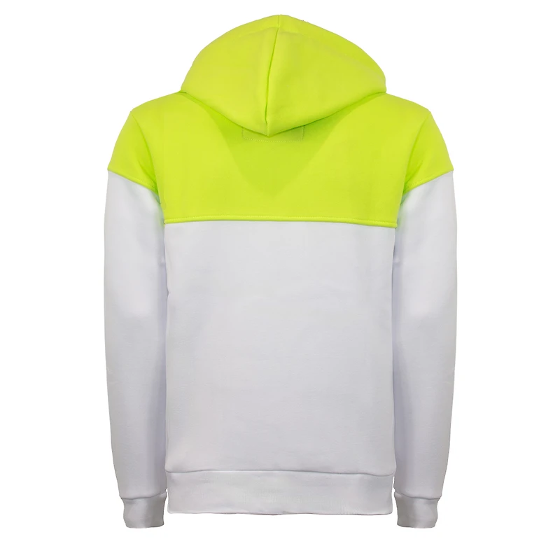 Lime & white hood zip Oxygen for men