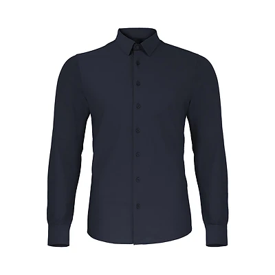 Navy shirt long sleeves Projek raw for men