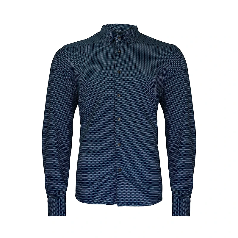 Dark blue shirt long sleeves Projek raw for men