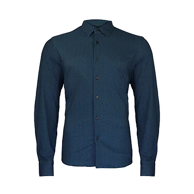 Dark blue shirt long sleeves Projek raw for men